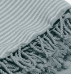 Fouta Nid d'abeille lichen Vent du Sud - Blancollection