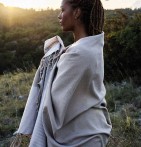 Fouta Nid d'abeille topaze Vent du Sud - Blancollection