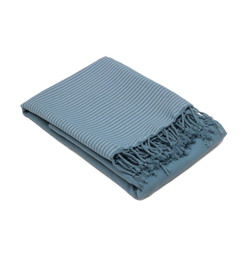 Fouta Nid d'abeille topaze Vent du Sud