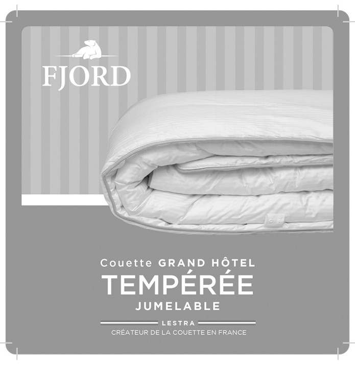 Couette Fjord tempérée 250g/m2 - Blancollection