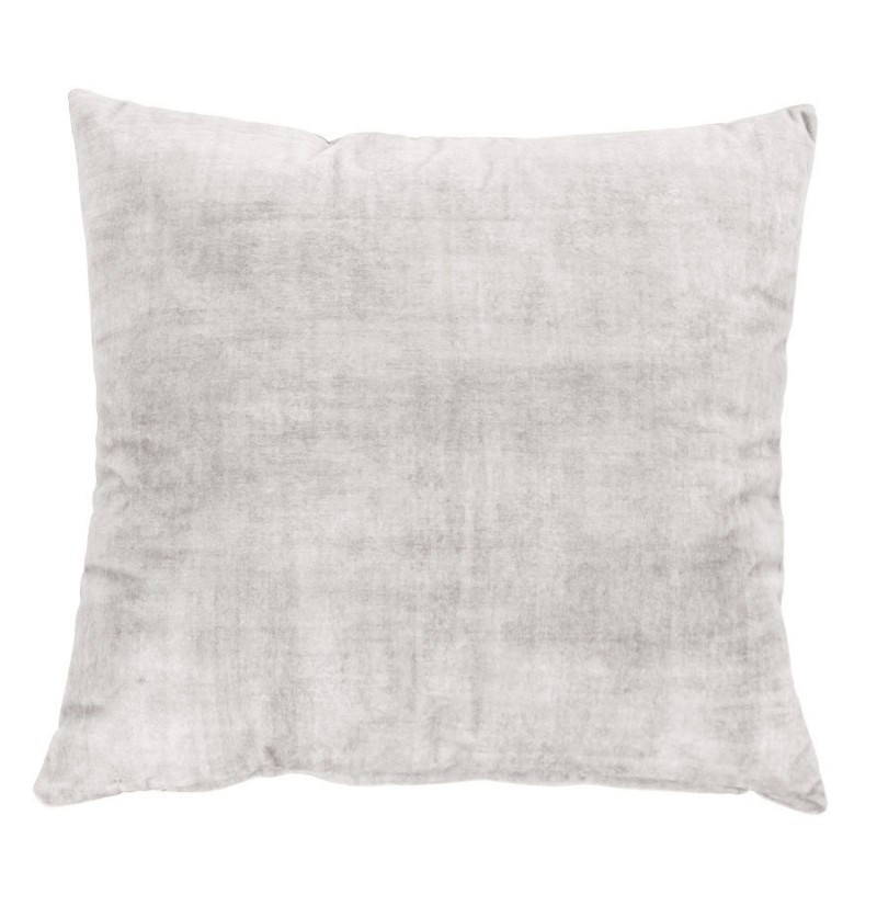 Coussin velours Darcy gris crème Reig Marti