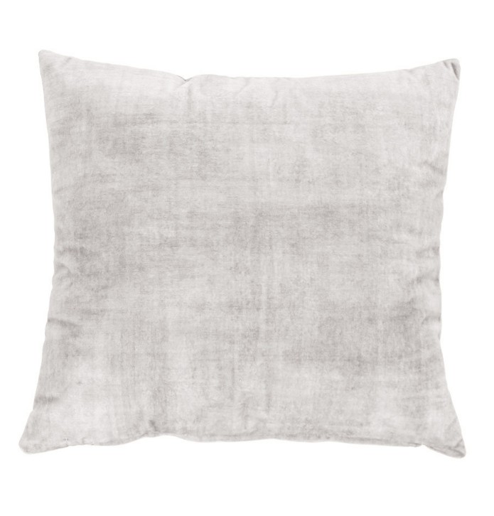 Coussin velours Darcy gris crème Reig Marti
