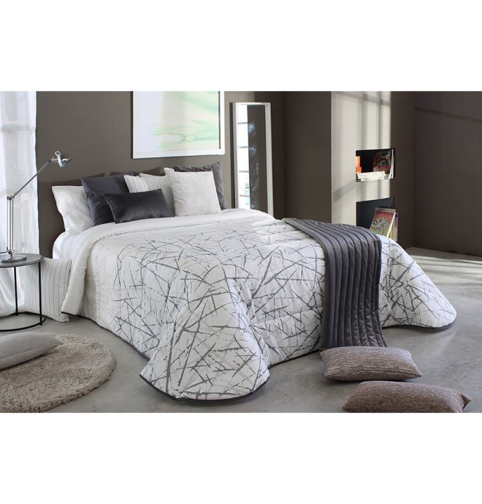 Couvre lit matelassé Puy gris Reig Marti - Blancollection