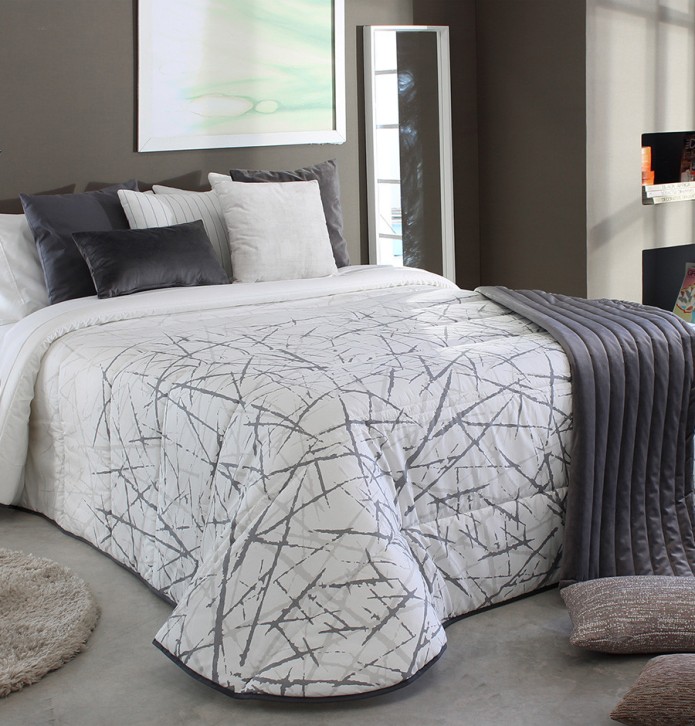 Couvre lit matelassé Puy gris Reig Marti Couvre lit matelassé Puy gris Reig Marti