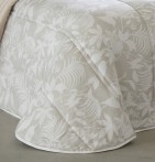 Couvre lit matelassé jacquard Posse lin Reig Marti - Blancollection