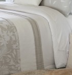 Couvre lit matelassé jacquard Posse lin Reig Marti - Blancollection