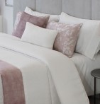 Couvre lit matelassé jacquard Perich mauve Reig Marti - Blancollection
