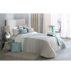 Couvre lit matelassé jacquard Puig bleu Reig Marti - Blancollection