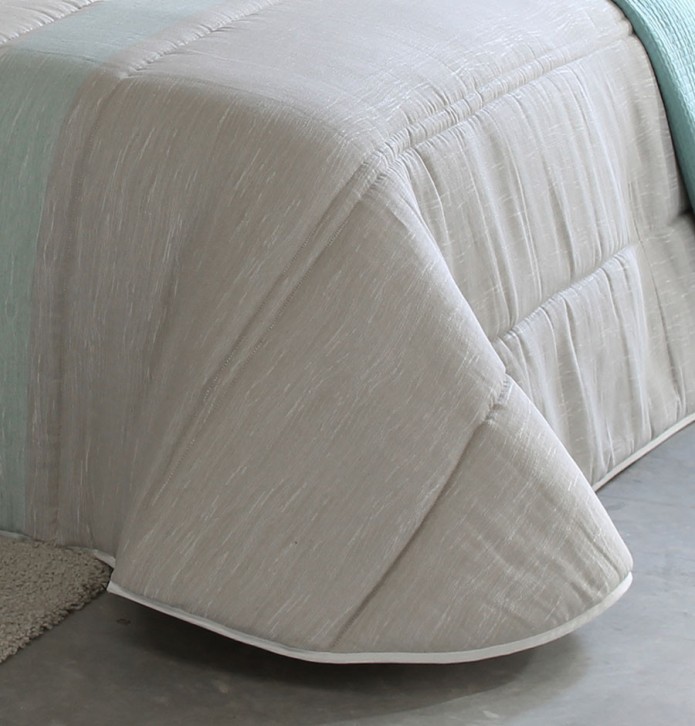 Couvre lit matelassé jacquard Puig bleu Reig Marti - Blancollection