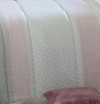 Couvre lit matelassé jacquard Puig rose Reig Marti - Blancollection