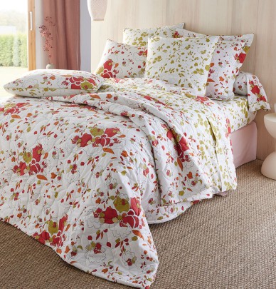 Taie de traversin percale Nymphéa Aude de Balmy