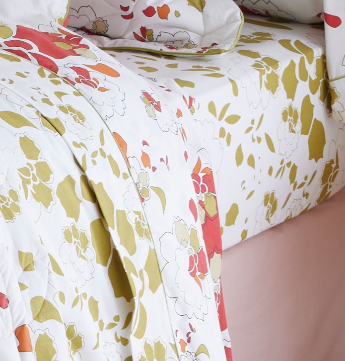 Parure de lit percale Nymphéa La maison de Balmy - Blancollection