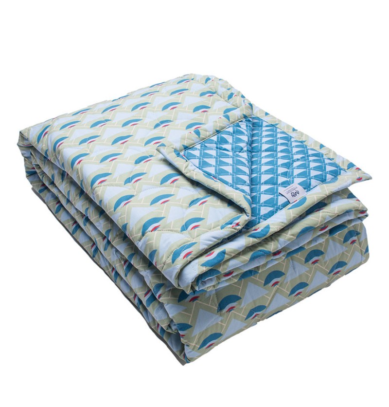 Boutis percale de coton fuji 230x250cm - la maison de balmy