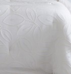 Couvre-lit matelassé Agnès blanc Antilo - Blancollection
