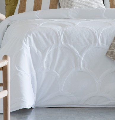 Couvre lit matelassé Amelia blanc Antilo