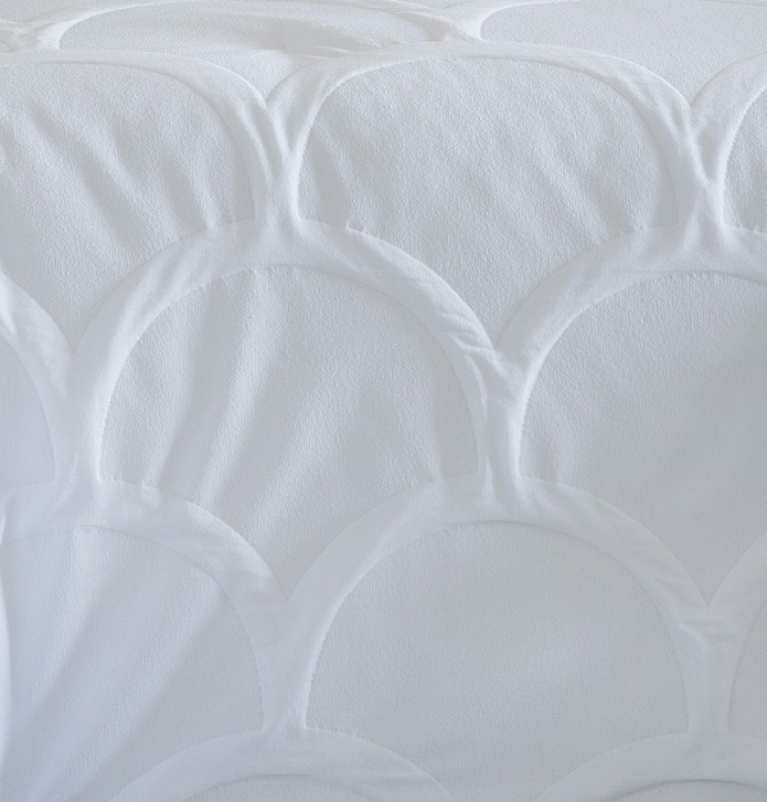 Couvre-lit matelassé Amelia blanc Antilo - Blancollection