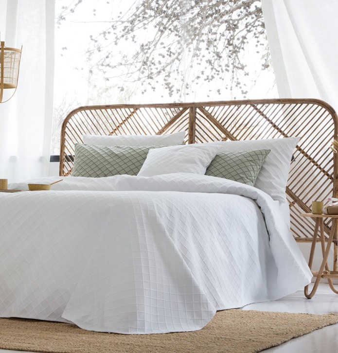 Lot de 2 housses coussins Cael blanc Antilo - Blancollection