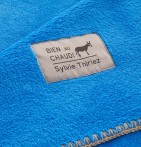 Plaid polaire Bien au Chaud bleu électrique Sylvie Thiriez - Blancollection