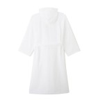 Peignoir éponge à capuche blanc Sylvie Thiriez - Blancollection