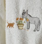 Peignoir enfant Eugène et Gribouille Sylvie Thiriez - Blancollection