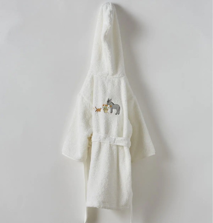 Peignoir enfant Eugène et Gribouille Sylvie Thiriez Peignoir enfant Eugène et Gribouille Sylvie Thiriez
