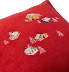Housse coussin polaire Au coeur de la vallée Sylvie Thiriez - Blancollection