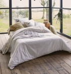 Housse de couette percale Bonjour Sylvie Thiriez - Blancollection