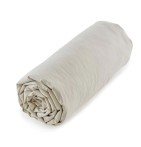 Drap housse percale beige Sylvie Thiriez