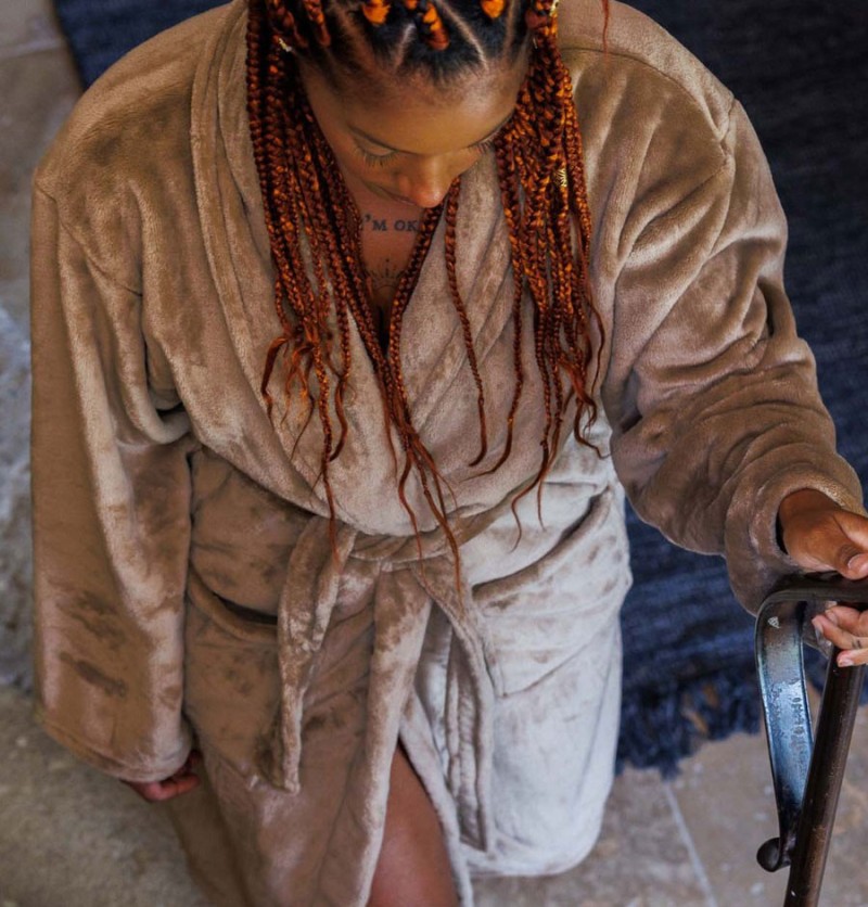 Peignoir polaire doris mouflon s - vent du sud