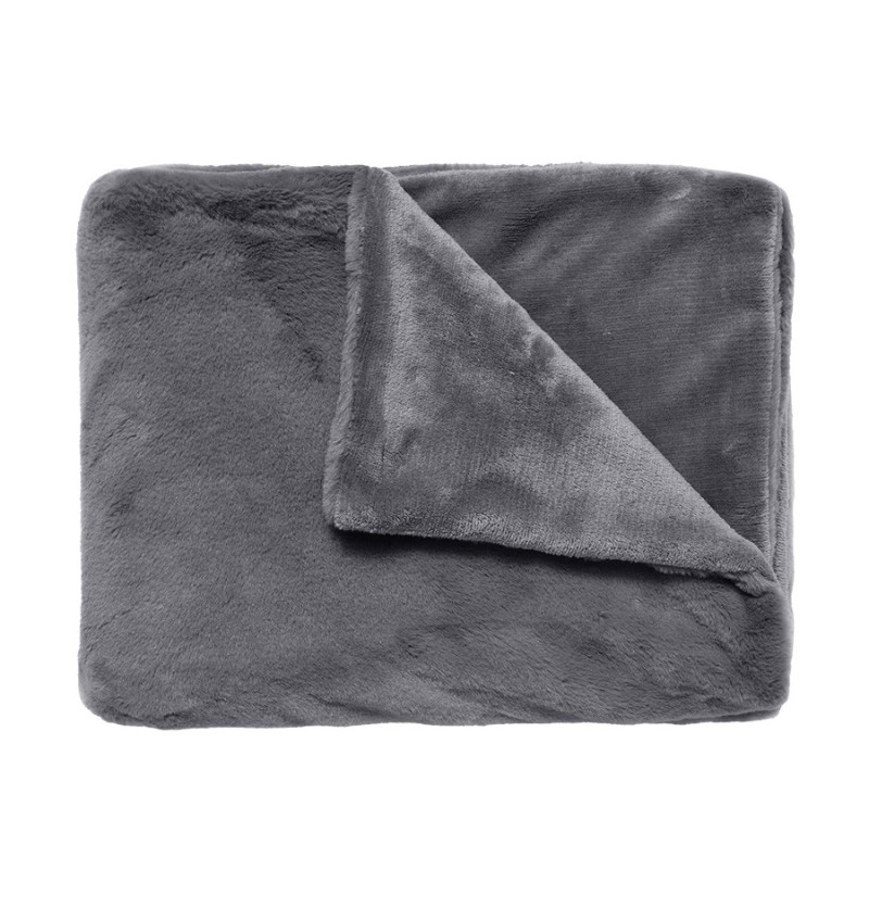Plaid fausse fourrure woodland ardoise - vent du sud