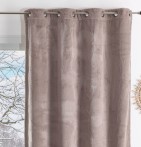 Rideau polaire Bunny taupe Qabane - Blancollection