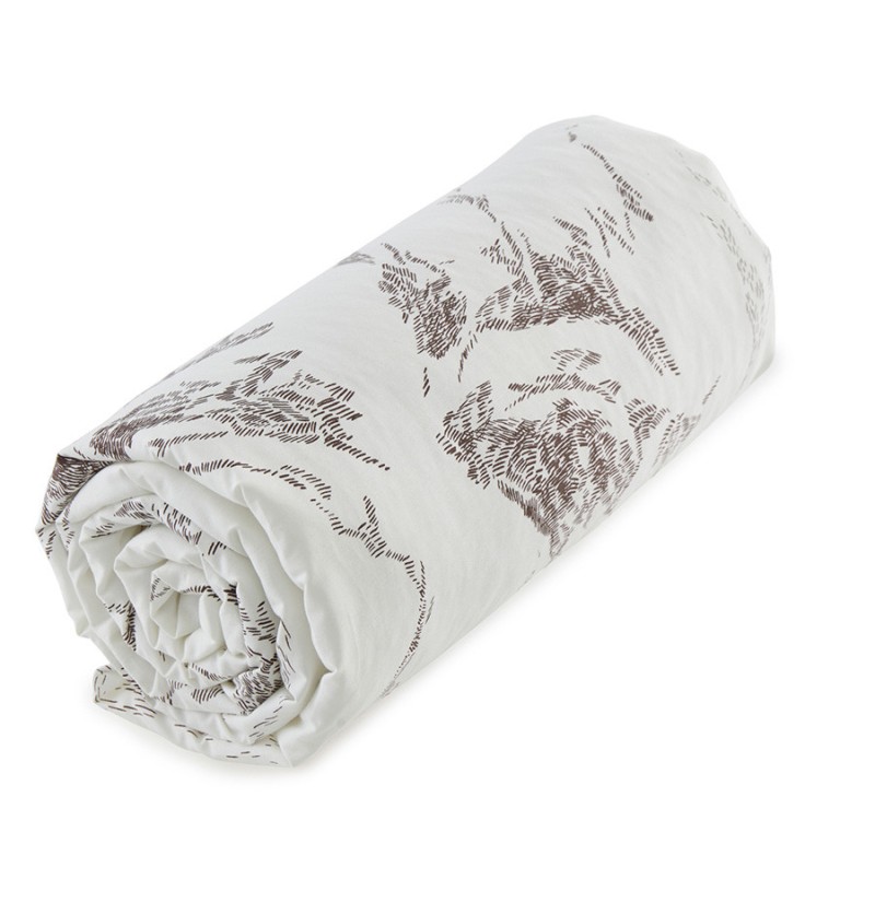 Drap-housse percale les rocheuses 140x190cm - sylvie thiriez