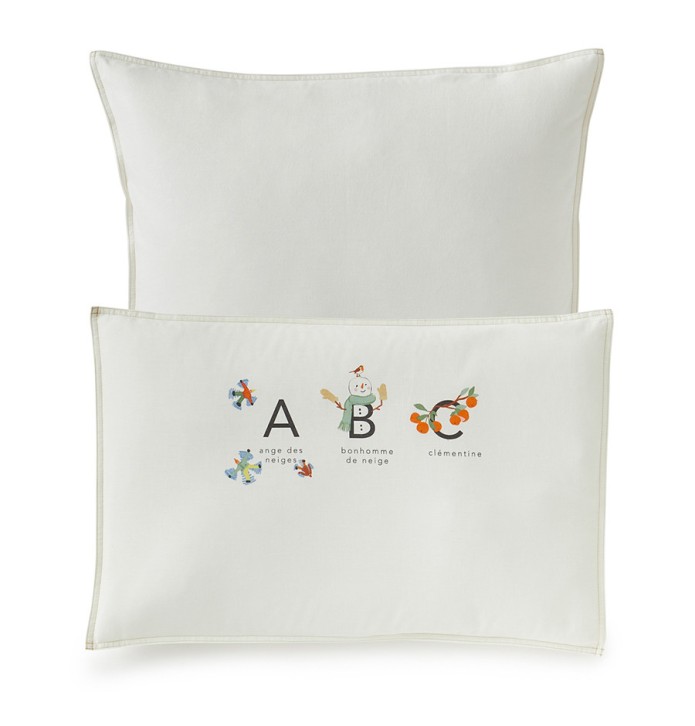 Parure de lit enfant Vacances d'hiver Sylvie Thiriez - Blancollection