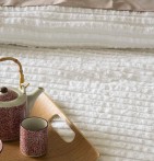 Couvre lit matelassé Mery blanc Antilo - Blancollection
