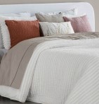 Couvre lit matelassé Mery blanc Antilo - Blancollection