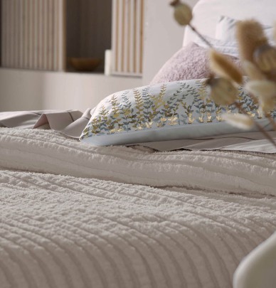 Couvre lit matelassé Mery beige Antilo