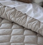 Couvre lit matelassé Rustik beige Antilo - Blancollection