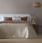 Couvre lit matelassé Mery beige Antilo