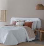 Couvre lit matelassé Mery blanc Antilo - Blancollection