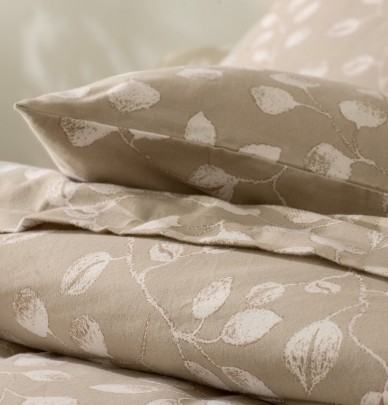Parure flanelle housse de couette + taie Léna Tradilinge