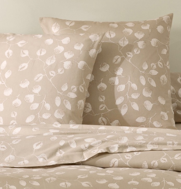 Parure flanelle drap Léna Tradilinge - Blancollection