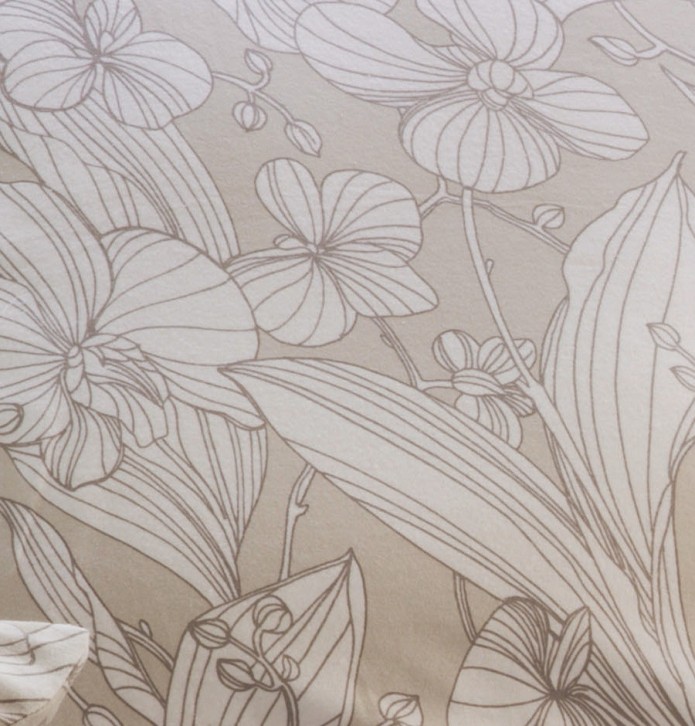 Parure flanelle drap Orchidée Tradilinge - Blancollection
