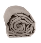 Drap housse flanelle gris souris Tradilinge