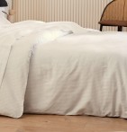 Housse de couette satin Grand Hotel sable Tradilinge - Blancollection