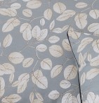 Housse de couette percale Lison gris Tradilinge - Blancollection