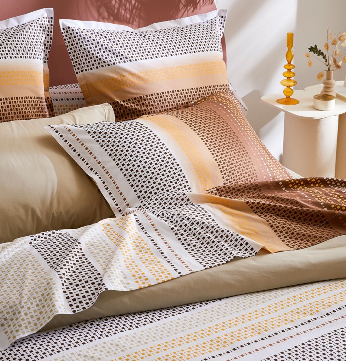 Drap Niagara châtaigne Tradilinge - Blancollection