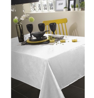 Nappe polyester Electra blanc Calitex