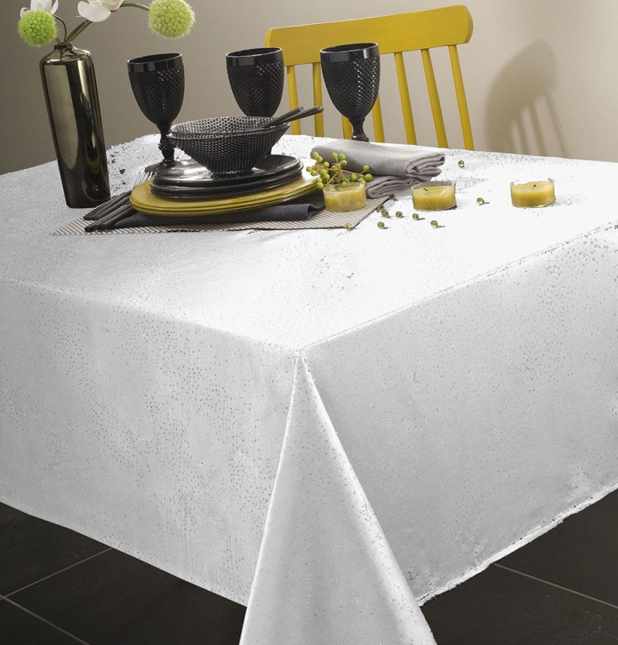 Nappe polyester Electra blanc Calitex Nappe polyester Electra blanc Calitex
