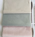 Chemin de lit velours Naroa vert Antilo - Blancollection