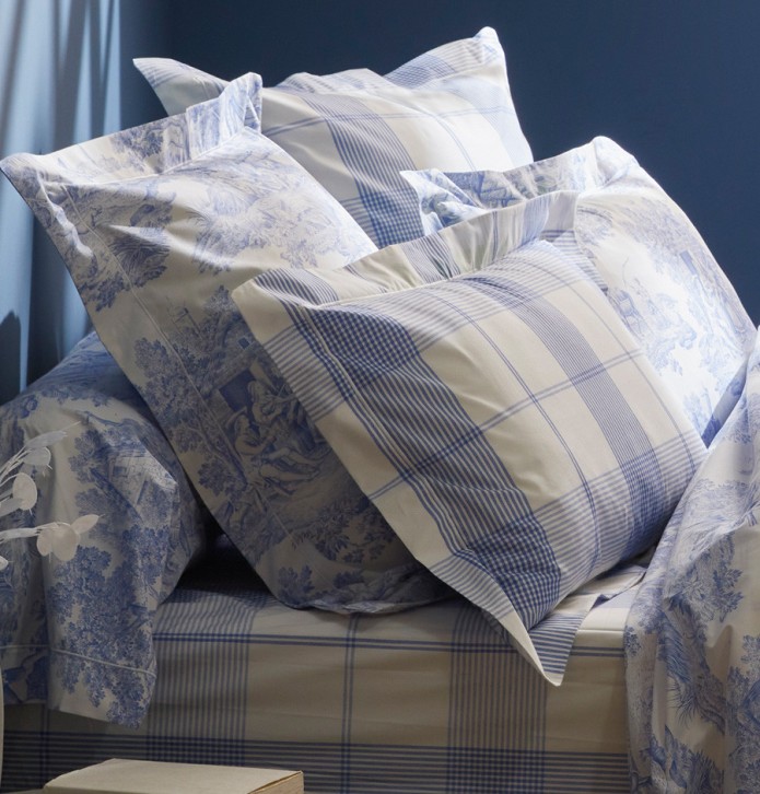 Parure de lit percale Pastorale La maison de Balmy - Blancollection